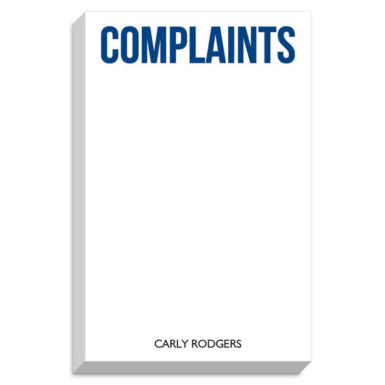 Complaint Chunky Notepad